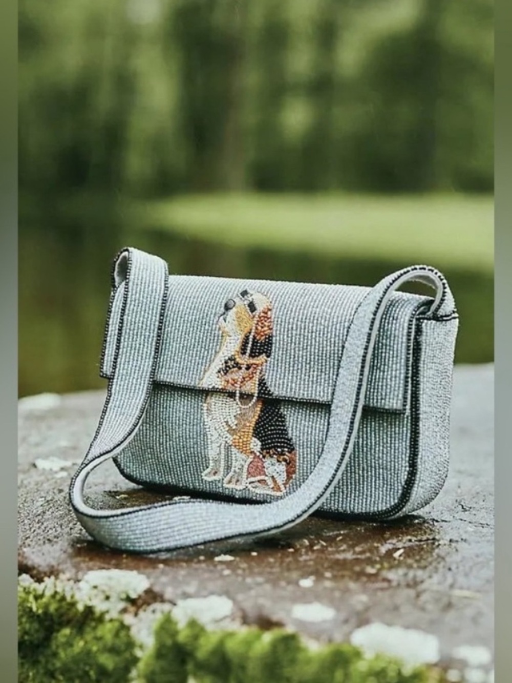 Anthropologie The Fiona Beaded Bag: Animal Edition Beagle - Picture 2 of 11